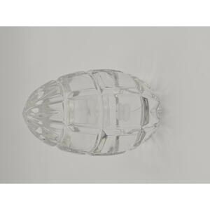 Signed Rogaska Irish Crystal Egg With Clover Design